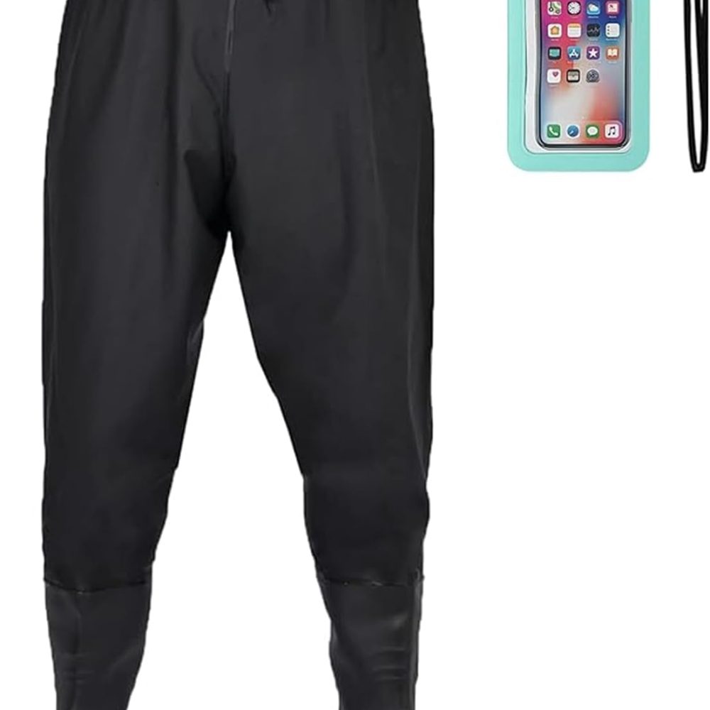 Fishing Waders with Boots, Nylon/PVC Waist Wader Pants Fishing Waders for Men Women, Waterproof Bootfoot Waders